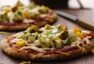 Recetas de Pizza de pollo al pesto